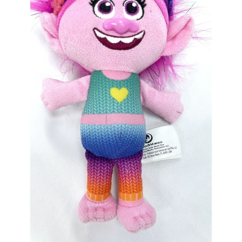 Trolls World Tour Poppy Plush‎ Pink Hair Flowers